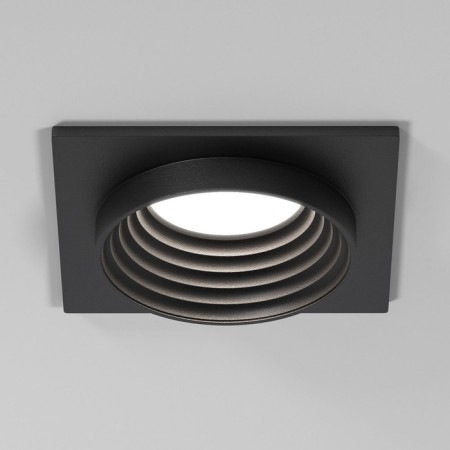 Builtrous lamp Elektrostandard, Senso, 90x90x30 mm, GU10, black color