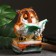 Pigger "Owl with books" 17x18x27cm