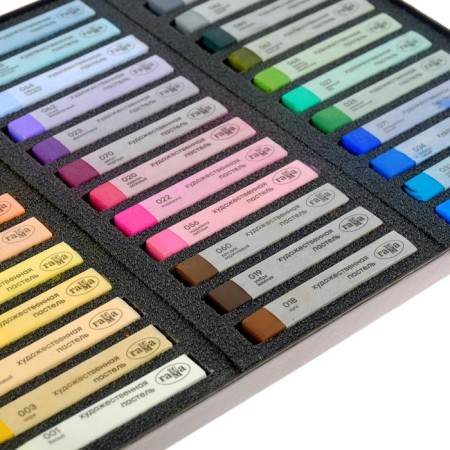 Pastel dry, set of 36 colors, gamma "old master", basic colors /Korea /
