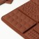 Chocolate chocolate form "Chocolate Assorted", silicone, 20 × 14.8 × 0.7 cm, 9 cells, brown color