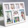 Photo frame plastic in 8 photos 5x5, 5x7, 9x13 cm "Best Moments" White 20x25 cm