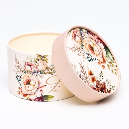 A set of hat boxes 3 in 1 "Beautiful bouquet", hooked, 16 x 10, 14 x 9, 13 x 8.5 cm-5