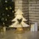 LED figure "Christmas tree" 40 × 50 × 10 cm, metal, textiles, 220 V, glow warm white