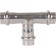 The tee of equivalent Rommer RSS-0013-000015, VPR, D = 15 mm, press, stainless steel