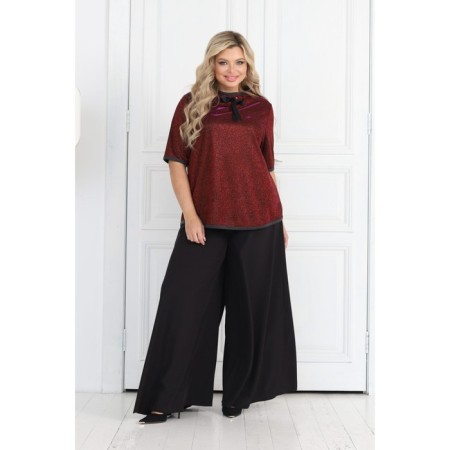 Female jumper, size 42, burgundy color-6