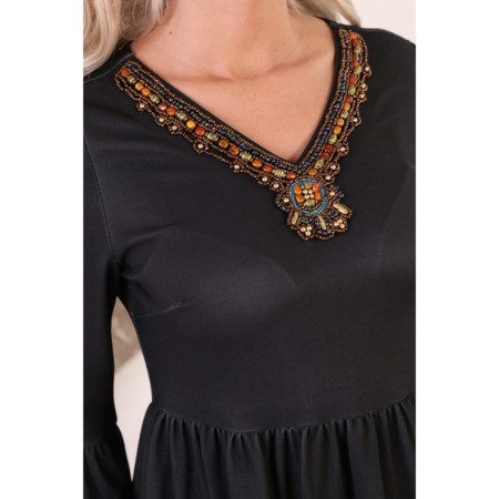 Female dress, size 46, black color-13