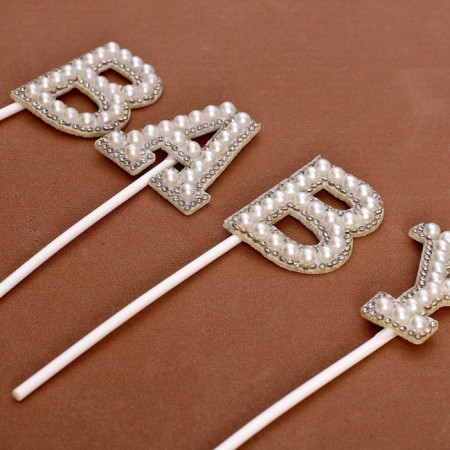 Topper "Baby", in the set 4 pcs., White color-2