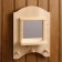 Mirror "Window", 3 hooks, pine, natural, 33 × 28 × 10 cm