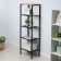 Toronto 15 rack, 47 × 30 × 146.5 cm, black color