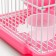 A cell for rodents equipped RT-2C, 23 x 16.5 x 20 cm, pink