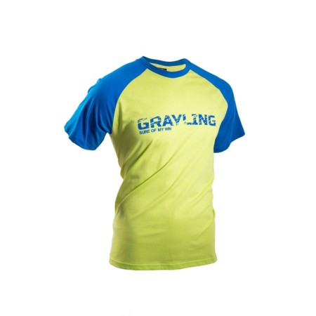Grayling Sure of My Win T -shirt, size 46, blue color, lime