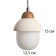 Lamp "Delsi" G9 White 12.5x12.5x19-169 cm