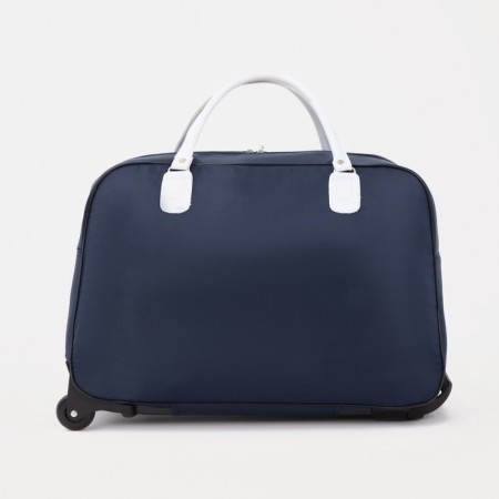 Road bag 20 "on wheels, lightning department, outer pocket, blue color-1
