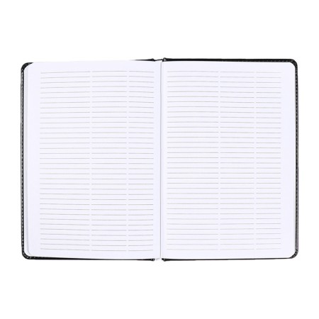 Telephone book A5, 64 sheets of Devente. Bravo, a solid cover of artificial leather with foam rubber, block 70 g/m2, black-7