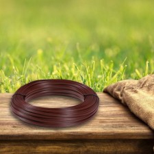 Artificial rattan 6 mm 100 m wave (chestnut)