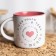 Ceramic mug "Mom", 380 ml, white color