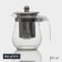 Glass teapot Magistro "Shaidy", 350 ml, with metal sieve, plastic flask