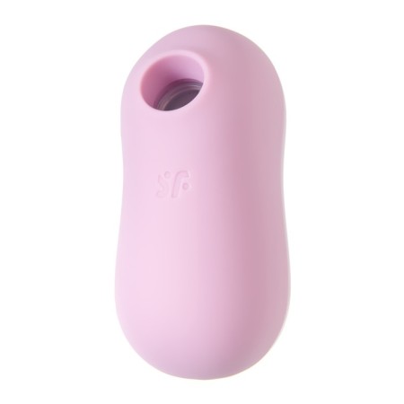 Vacuum-wave contactless stimulator of the Satiffyer Cotton Candy clitoris, silicone, purple color-14