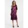 Female dress, size 48, black color, pink