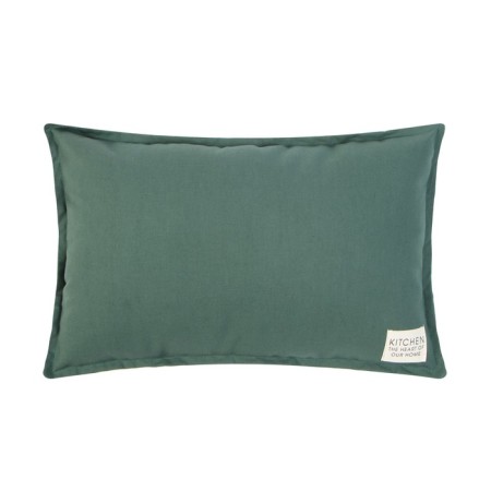 Ethel pillow, 30x50+1 cm, dark green, 100% cotton-2