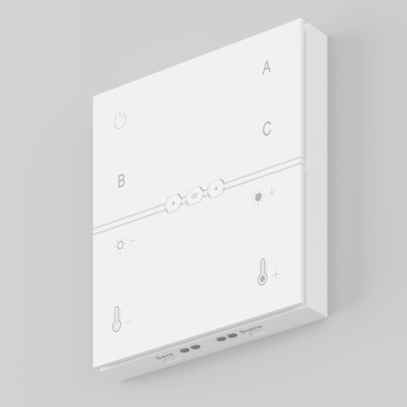 Technical DRC034-8-W wireless control panel, 9.1x8.6x1.5 cm, white color-2