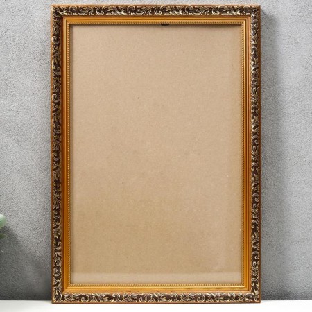 Photo frame plastic 30x45 cm, gold (plastic screen)