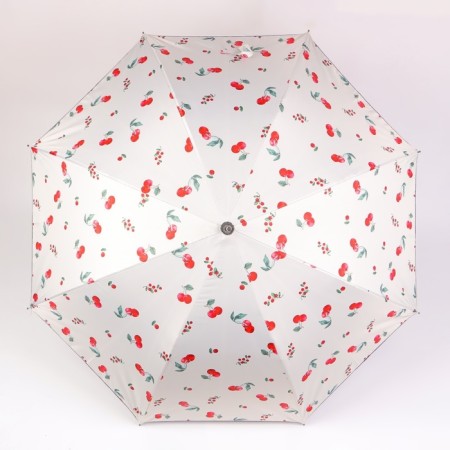 Umbrella - a semiautomatic “cherry” cane, Eponge, 8 spokes, r = 51 cm, color mix-8