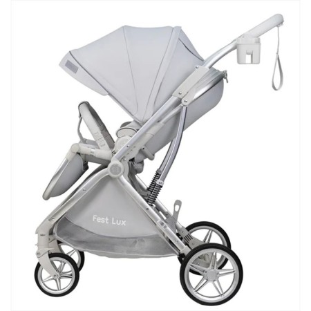 Walking stroller Farfello Fest Lux FL, Color Perfect White-2