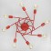 Causte "Knot" E27 8x40W red 97x97x48 cm Bayerlux