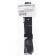 18 mm watch strap, silicone, L-22 cm, black