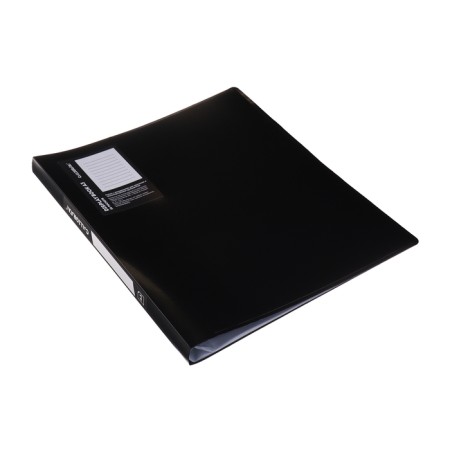 Folder with 20 A3 inserts, 800 μm, calligrata, texture "Sand", black-1