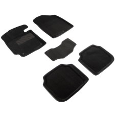 Pile rug for Kia Cerato, 2013-, black