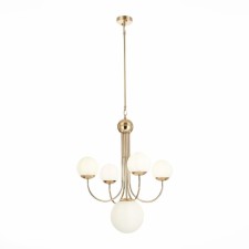 Люстра подвесная St Luce. SL1504.203.05. Avellino. 5х60 Вт, E27, 60х60х66,3 см, цвет французское золото