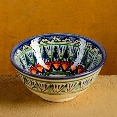 Rishtan ceramics "patterns" 15.5 cm, medium, blue