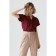 Women's blouse with a strong collar and lapels, size 46