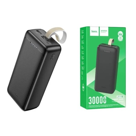 External battery Hoco J111b, 30,000 mAh, 2 USB, 2 A, display, black-2