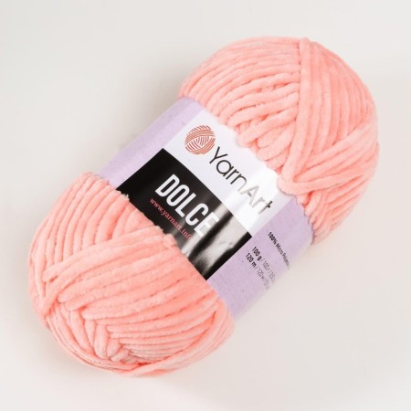 Yarn "Dolce" 100% micropoliester 120m/100g (764 peach)-1