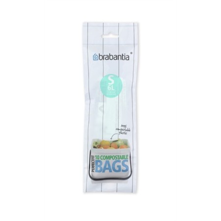 Plastic Plastic Brabantia Perfectfit, biodegradable, size S (6 l), 10 pcs