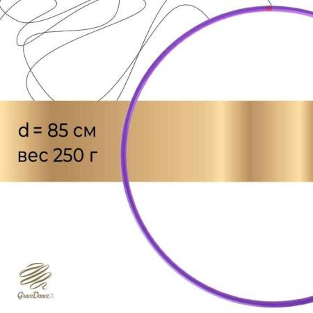 Broke for rhythmic gymnastics Grace Dance, professional, d = 85 cm, purple color