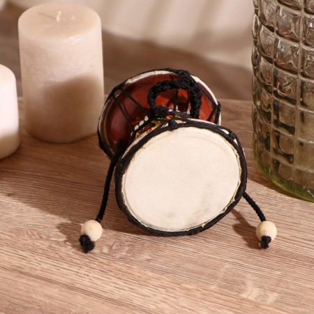 Souvenir musical instrument "Damaru drum" 9x9x9 cm-6