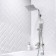 The shower system "RMS" SUS125-009DK, tropical shower, stainless steel, satin