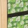Vertical suspension organizer on eyelets 3 compartments, print green leaves, 30x50 cm, in