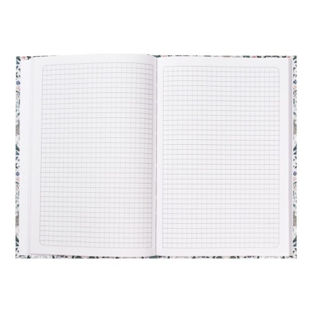 Business block A5, 96 sheets, in a cage/line "Morris", solid cover, matte lamination, block 65-4