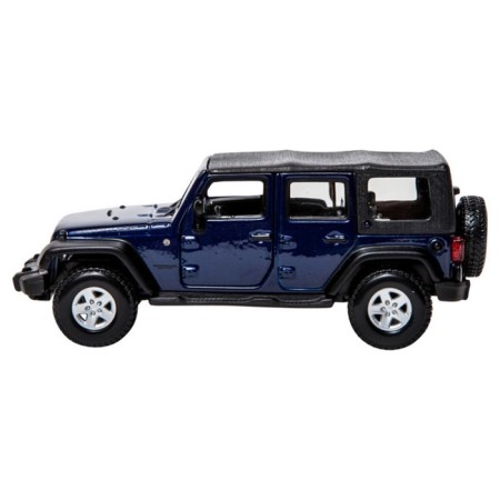 BBURAGO Jeep Wrangler Unlimited Rubicon, Die-Cast, 1:32, Blue Blue-5