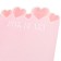 Figure paper for flowers 70g., "Hearts", 50x35cm, pink