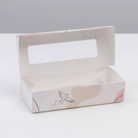 Confectionery packaging, box with lamination "Tenderness", March 8, 17 x 7 x 4 cm-2