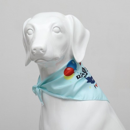 Animal scarf "Happy birthday", 15 x 12 x 1 cm, blue-2