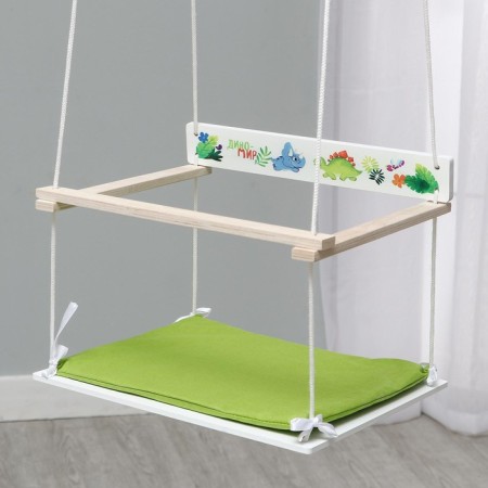 Children's swings with a soft seat "Dinomir"
