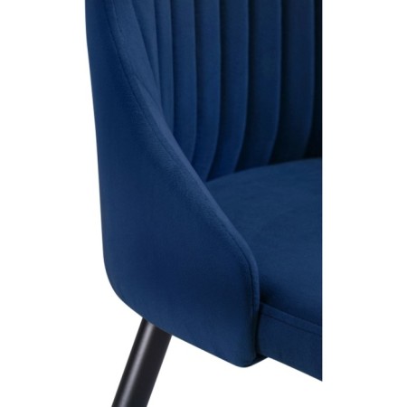 SHEET on the metal frame Narayan Velutto 26 metal/velor, black/blue 47x54x98 cm-5