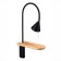 Sconces st. SL1802.401.01. Amiro. 1x60 watts, E27, 18x80 cm, black color